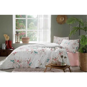 Tek Kişilik Nevresim Takımı Flor Fresca Pudra