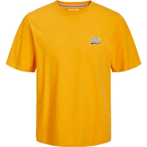 Jack & Jones Erkek Jortrevor Bisiklet Yaka T-Shirt 12227773 Sarı10