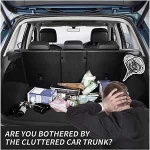 Ankaflex Araç Içi Bagaj Eşya Düzenleyici Oto Bagaj Koltuk Arkası Organizer 8 Cepli Fileli Super