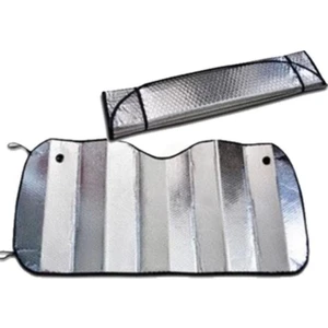 Ankaflex Güneşlik Araç Içi Ön Cam Vantuzlu Folyolu Katlanır Güneşten Koruyucu Perde 130 x 60 cm