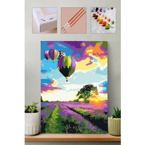 Renkli Gökyüzü Sayılarla Boyama Seti 40 x 50 cm