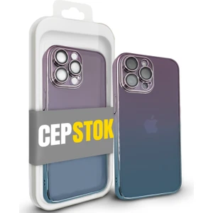 Apple iPhone 13 Pro Kılıf Şeffaf Kamera Lens Korumalı Ultra Ince Sert Parlak Renk Geçişli Kapak