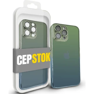 Apple iPhone 13 Pro Kılıf Şeffaf Kamera Lens Korumalı Ultra Ince Sert Parlak Renk Geçişli Kapak
