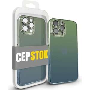 Apple iPhone 13 Pro Max Kılıf Şeffaf Kamera Lens Korumalı Ultra Ince Sert Parlak Renk Geçişli Kapak