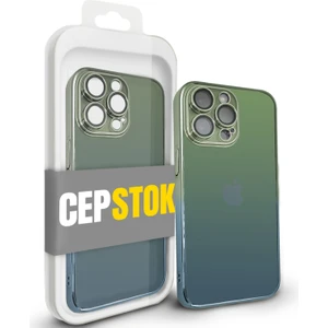 Apple iPhone 14 Pro Kılıf Şeffaf Kamera Lens Korumalı Ultra Ince Sert Parlak Renk Geçişli Kapak