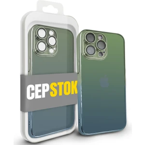 Apple iPhone 14 Pro Max Kılıf Şeffaf Kamera Lens Korumalı Ultra Ince Sert Parlak Renk Geçişli Kapak