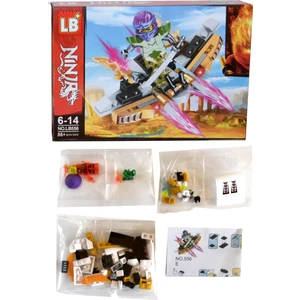 Ninja Blok Yapılandırma Seti 86 Parça Parçalı Setler Ninjago Karakter Uçak