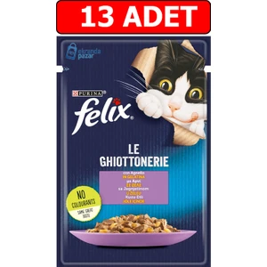 Felix Kuzu Etli Yaş Kedi Maması 85GR 13 Adet Pouch Kuzulu Kedi Konserve Kedi Islak Maması
