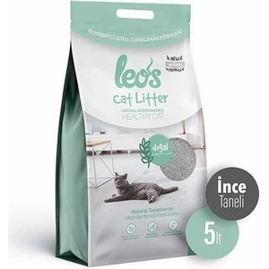 Leos Cat Litter Doğal Bentonit Kedi Kumu İnce 5 Lt