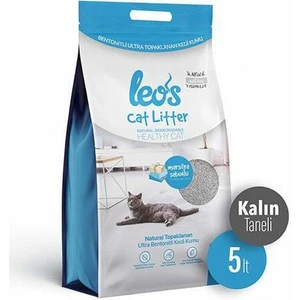 Leos Cat Litter Marsilya Sabunlu Kalın Bentonit Kedi Kumu 2x5 Lt