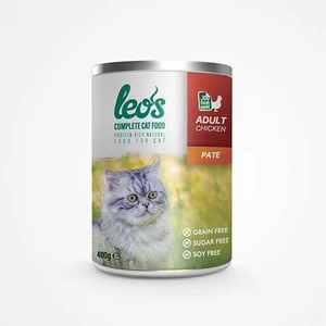Leos Tavuk Etli Ezme Kedi Konservesi 12x400 Gr