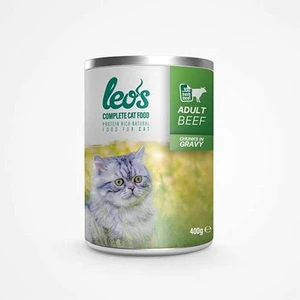 Leos Sığır Parça Etli Soslu Kedi Konservesi 6x400 Gr