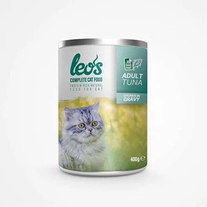 Leos Ton Balıklı Parça Etli Soslu Kedi Konservesi 12x400 Gr