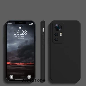 M.TK Moveteck Xiaomi Mi 12T Pro Kılıf Kamera Çıkıntılı Korumalı Nano Içi Kadife Soft Lansman Renkli Silinebilir Yumuşak Doku Silikon