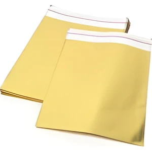 Metalize Bantlı Hediye Paketi 12X17 Cm- 100'LÜ