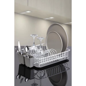 Okyanus Home Metal Tek Katlı Modern Tabaklık - Bulaşıklık