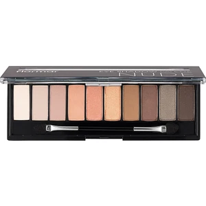 Flormar-Yoğun Pigmentli ve Kremsi Dokulu Eyeshadow Palette 10 Renkli Far Paleti (001 Açık Nude ve Kahve Tonları) 8690604479511