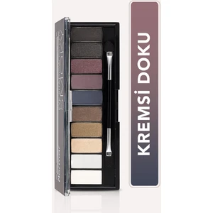 Flormar-Yoğun Pigmentli ve Kremsi Dokulu Eyeshadow Palette 10 Renkli Far Paleti (002 Buğulu Makyaj Tonları) 8690604479535