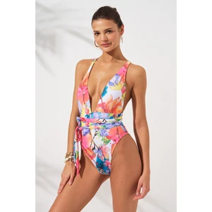 Pierre Cardin Camila Belden Çapraz Bağlamalı Mayokini Garden  231604-D