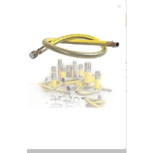 250 cm.( 2.50 mt. ) Paslanmaz Şeffaf Örgülü Gaz Flexi.