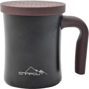 Campout Çift Katmanlı Termos Kupa Siyah (Ng 174-SY)