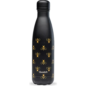 QD2322 Arı Desenli Isı Yalıtımlı 500ML Termos - Siyah