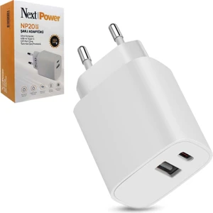 Nextpower Şarj Aleti Başlık Hızlı USB 3A Type-C 20W Np-20