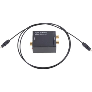 Dijital Ila Analog Ses Dönüştürücü Koaksiyel - Rca Adaptör+Fiber (Yurt Dışından)