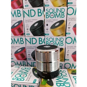 SB50 Sound Bomb Çoklu Bağlantılı Kablosuz Mini Hoparlör (Gri)