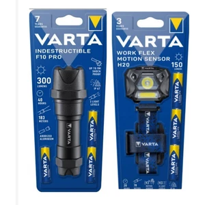 Indestructıble F10 Pro El Feneri + Varta 18648 Work Flex Kafa Feneri Sensör Aydos