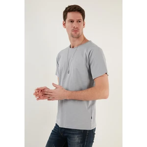 Bisiklet Yaka % 100 Pamuk Slim Fit Basic T Shirt Erkek T Shirt 59020001