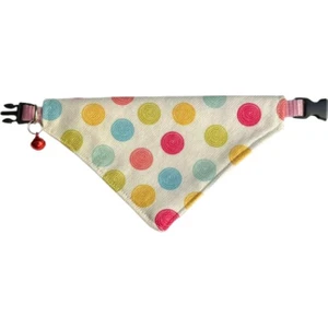 Cocopet Daire Desenli Ayarlanabilir Fular Bandana Kedi Tasması