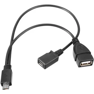 USB Dişi Micro USB Erkek-Dişi Y Otg Kablo 20 cm