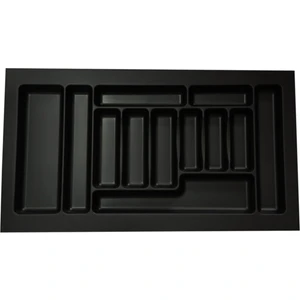 Gör Seç 85 cm x 49 cm Çekmece Içi Düzenleyici Kaşıklık Siyah 80X40'A Kadar Kesilebilir Organizer