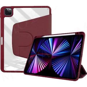 Apple Ipad Pro 11 Inç 2021 / 2022 M1-M2 Kılıf Kalem Bölmeli 360 Dönebilen Kapak
