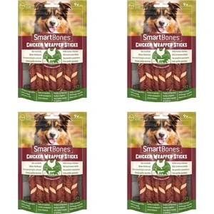 8IN1SMARTBONES Tavuk Sargılı Stick Mini Köpek Ödülü 9 Adet 112GR x 4 Adet