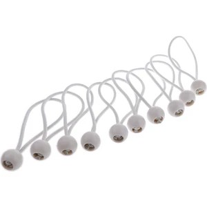 10PCS 162MM/6.3 "ball Bungee Kablo Kayışı Kanopi Beyaz