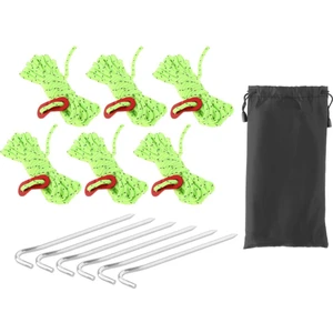 6x Guy Lines Çadır Kablo Kiti Dış Mekan Malzemeleri Sarı Için Düzenleyici Gergin(Yurt Dışından)