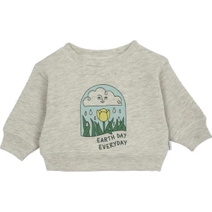 "earth Day"  Baskılı Sweatshirt