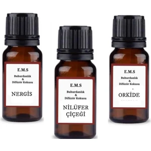 Nergis Nilüfer Çiçeği Orkide Esansiyel Uçucu Yağ Buhurdanlık Yağı Difüzör Esansı Ortam Kokusu