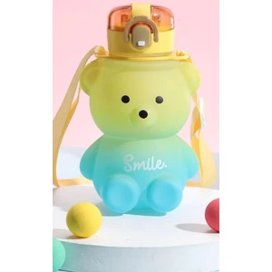 Kitchen Live Smile Ayıcık Model Su Matarası Su Şişesi Suluk 800 0ml Bpa Içermez Matara Suluk