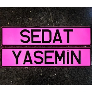 Temiz Iş Plaka, Dekor Plaka,isim Yazılı Plaka, Süs Plakası, Oto Plaka, Isme Özel Plaka, Araba Plakası