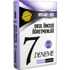 Pegem Akademi Yayıncılık 2023 KPSS ÖABT Okul Öncesi Öğretmenliği 7 Deneme
