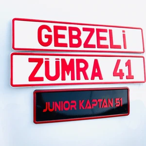 Temiz Iş Plaka, Dekor Plaka,isim Yazılı Plaka, Süs Plakası, Oto Plaka, Isme Özel Plaka, Araba Plakası