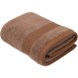 Naia El Yüz Havlusu %100 Organik Pamuk Kahverengi 50X90 cm
