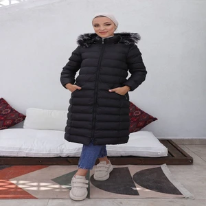 Kmkkombin Bayan Uzun Spor Şişme Mont