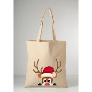 Yılbaşı Christmas Yeniyıl Geyik Hediye Tote Bez Çanta