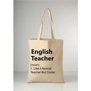 English Teacher Öğretmen Hediye Tote Bez Çanta