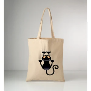 Black Cat Kedi Tasarım Bez Çanta