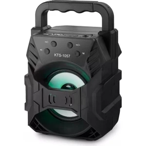 Haser Ticaret KTS-1057 Bluetooth Kablosuz Hoparlör Ses Topu Müzik Çalar Mini Hoparlör